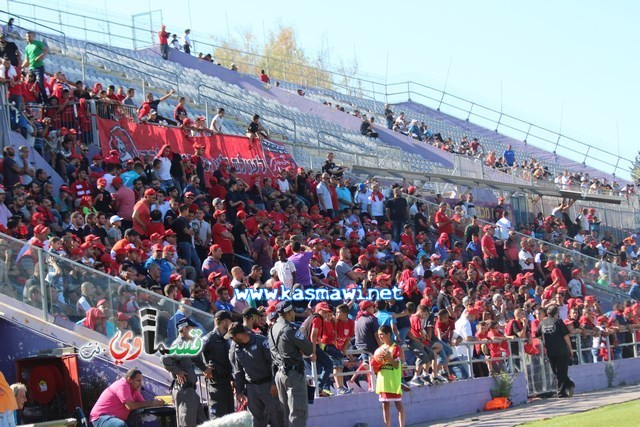 فيديو : الحسم النهائي ينتقل الى ارض الناصرة يوم الثلاثاء بعد التعادل 1-1 واكثر من 4500 مشجع ساند الفريق القسماوي 